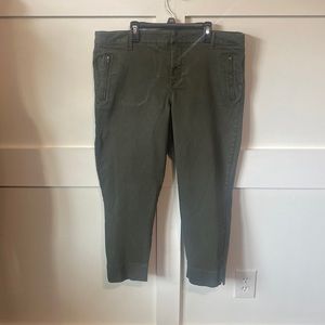 Olive green capri pants